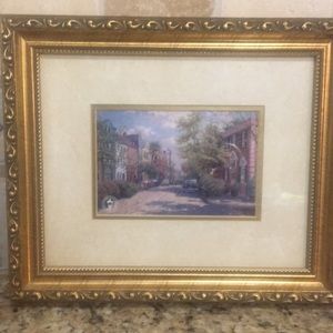 Sweet little Thomas Kinkade framed print